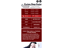 Tablet Screenshot of customsleep.net